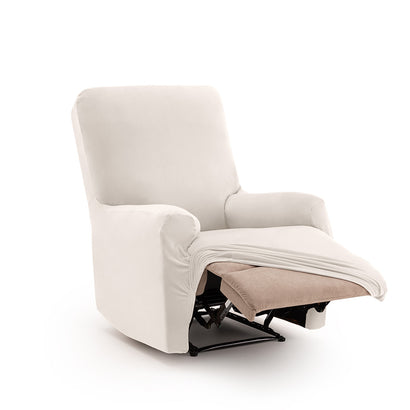 Husă fotoliu recliner Sofazip Bellagio, velvet, culoare ivory