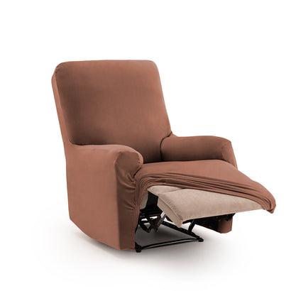 Husă fotoliu recliner Sofazip Bellagio, velvet, culoare maro