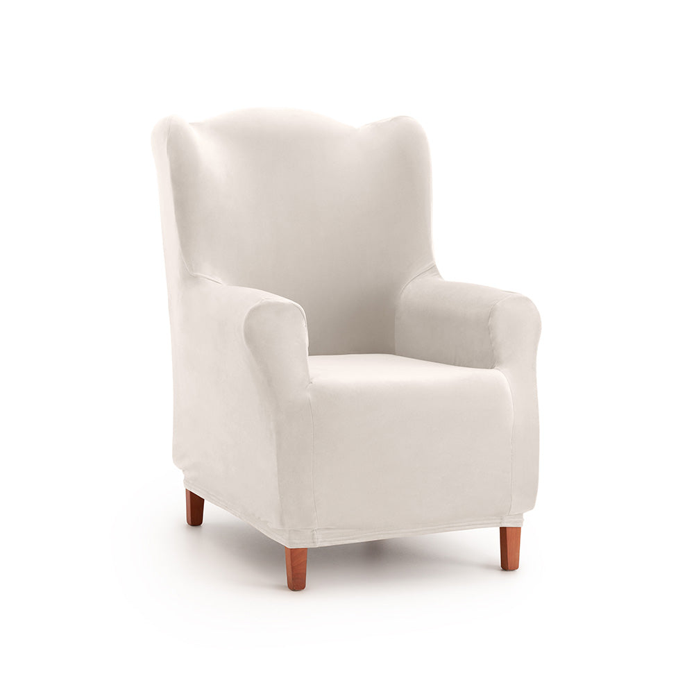 Husă elastică pentru fotoliu Wingchair, Sofazip Bellagio, cu efect de respingere a lichidelor, culoare ivory