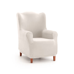 Husă elastică pentru fotoliu Wingchair, Sofazip Bellagio, cu efect de respingere a lichidelor, culoare ivory