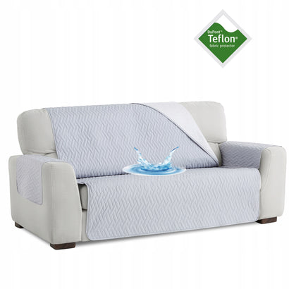 Husă canapea impermeabilă matlasată Sofazip, culoare Gri Deschis