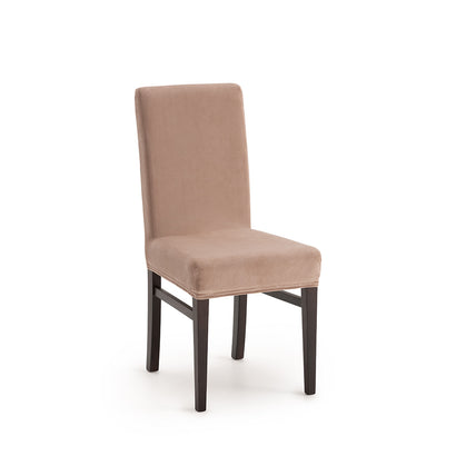Set 2 huse scaun Sofazip Bellagio, velvet, culoare cappuccino