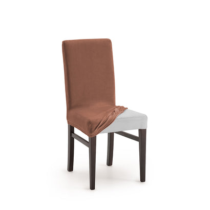 Set 2 huse scaun Sofazip Bellagio, velvet, culoare maro