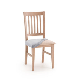 Set 2 huse scaun pentru șezut Sofazip Bellagio, velvet, culoare gri deschis