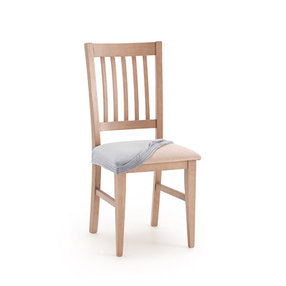 Set 2 huse scaun pentru șezut Sofazip Bellagio, velvet, culoare gri deschis