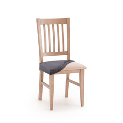 Set 2 huse scaun pentru șezut Sofazip Bellagio, velvet, culoare gri închis