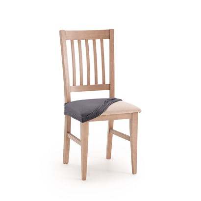 Set 2 huse scaun pentru șezut Sofazip Bellagio, velvet, culoare gri închis