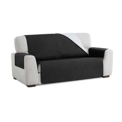 Husă canapea impermeabilă matlasată Sofazip, culoare Negru