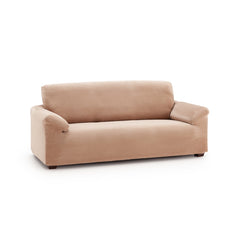 Husă canapea velvet , elastica SofaZip Bellagio, cu efect de respingere a lichidelor, bej