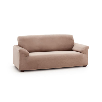 Husă canapea velvet , elastica SofaZip Bellagio, cu efect de respingere a lichidelor,cappuccino