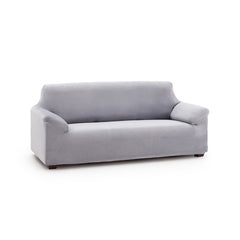 Husă canapea velvet , elastica SofaZip Bellagio, cu efect de respingere a lichidelor, gri deschis