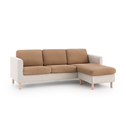 Huse pentru perne de canapea / colțar Sofazip Patternfit Cushion, elastice, culoare caramel