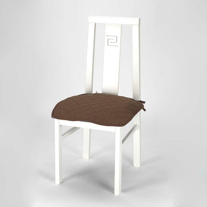 Set 6 buc Husă scaun matlasată Sofazip pentru șezut, culoare Maro