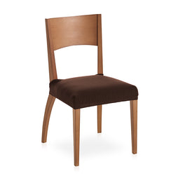 Set 2 huse scaun pentru șezut Sofazip, material microfibră, culoare maro