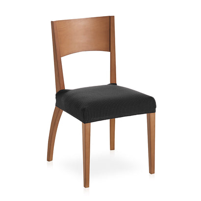 Set 2 huse scaun pentru șezut Sofazip, material microfibră, culoare negru