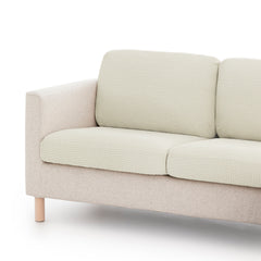 Huse elastice Sofazip Patternfit Cushion pentru perne de canapea / coltar, culoare Ivory