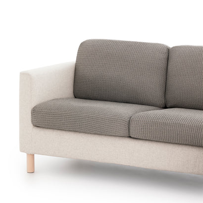 Huse pentru perne de canapea / colțar Sofazip Patternfit Cushion, elastice, culoare gri închis