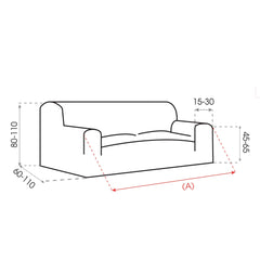 Husa canapea 1-2-3-4 locuri PatternFit Gri deschis