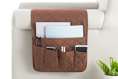 Organizator matlasat pentru canapea Sofazip, culoare Maro