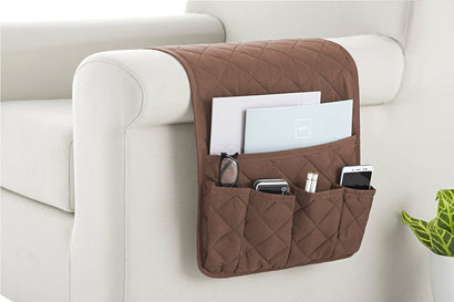 Organizator matlasat pentru canapea Sofazip, culoare Maro