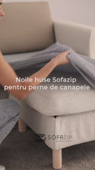 Huse elastice Sofazip Patternfit Cushion pentru perne de canapea / coltar, culoare Roz