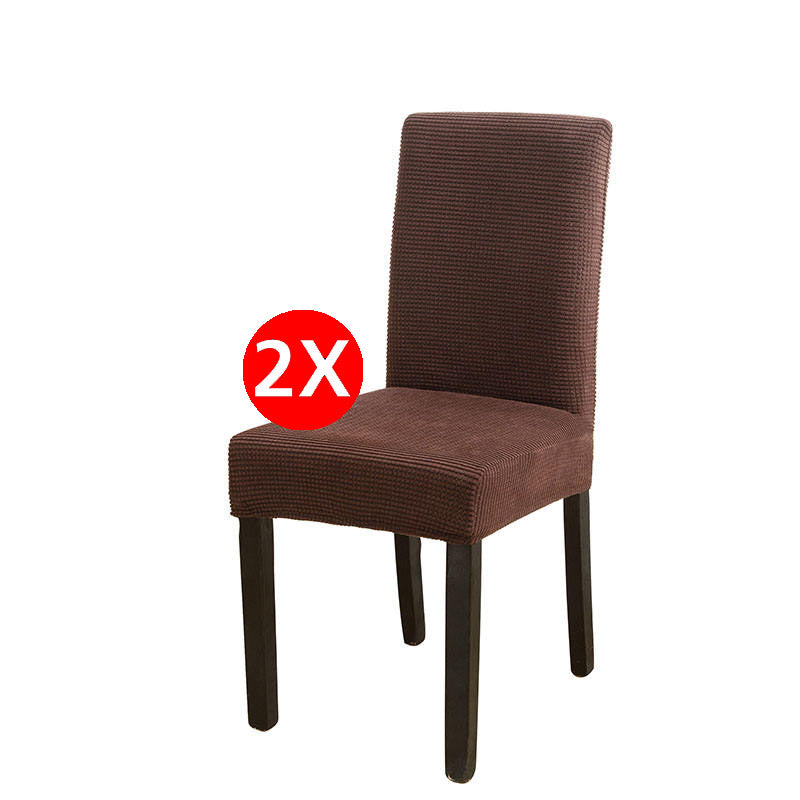 Set de 2 huse pentru scaun Sofazip, din microfibră, culoare maro