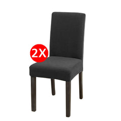 Set 2 huse scaun Sofazip microfibra negru cu textura