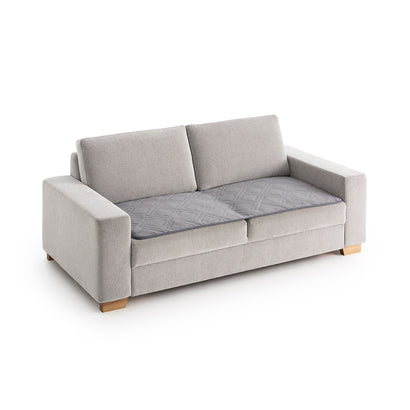 Topper canapea matlasat Sofazip Velvet antiaderent, plăcut la atingere, culoare gri