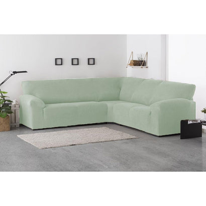 Husă colțar tip L cu laterale Sofazip PatternFit, elastică, culoare mentă