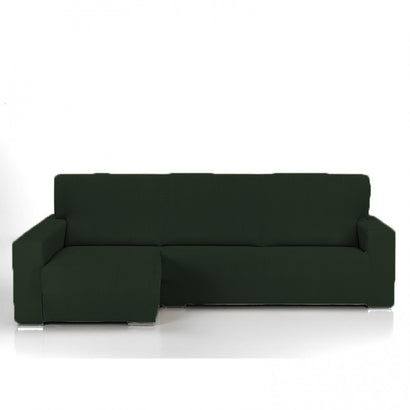 Husă premium colțar cu sezlong Sofazip PatternFit, elastică. culoare verde