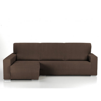 Husă premium colțar cu sezlong Sofazip PatternFit, elastică. culoare maro