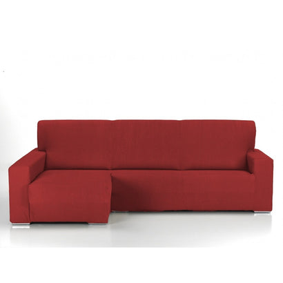 Husă premium colțar cu sezlong Sofazip PatternFit, elastică. culoare roșu