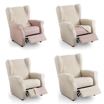 Husă fotoliu recliner Sofazip, material microfibră, culoare negru