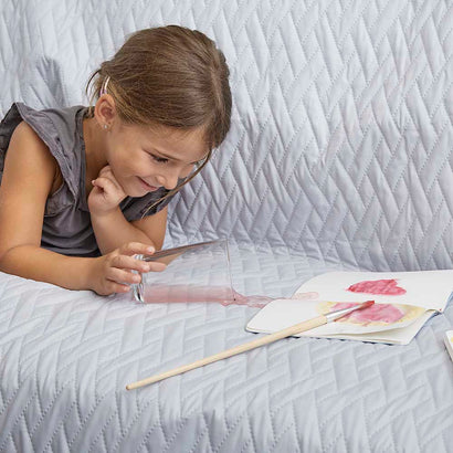 Cuvertură pat impermeabilă matlasată Sofazip Teflon®, culoare ivory