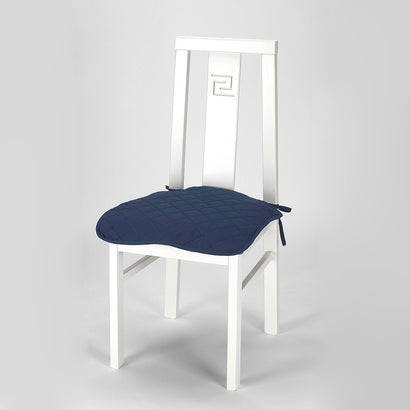 Set 6 buc Husă scaun matlasată Sofazip pentru șezut, culoare bleumarin