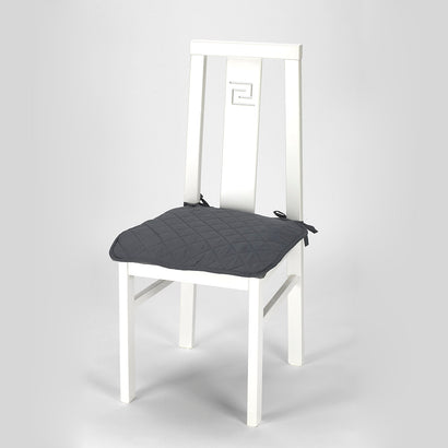 Set 6 buc Husă scaun matlasată Sofazip pentru șezut, culoare Gri închis