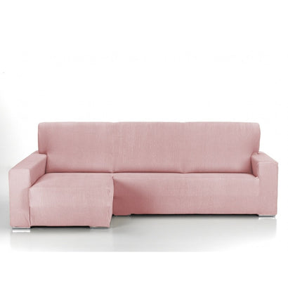 Husă premium colțar cu sezlong Sofazip PatternFit, elastică. culoare roz