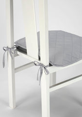 Set 6 buc Husa scaun matlasata pentru sezut Ivory